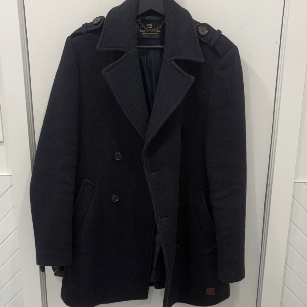 Men's navy Peacoat